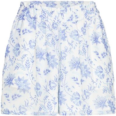 French Connection Serenity Hallie Crinkle Skort XS CREAM/BLUE XS French Connection Serenity Hallie Crinkle Skort XS CREAM/BLUE XS