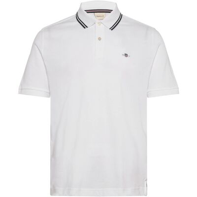 Gant Tipping Collar Ss Polo M WHITE M Gant Tipping Collar Ss Polo M WHITE M