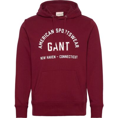 Gant Printed Graphic Hoodie XXXL PLUMPED RED XXXL Gant Printed Graphic Hoodie XXXL PLUMPED RED XXXL