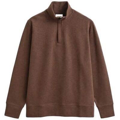 Gant Light Sacker Half Zip XXL DK BROWN MELANGE XXL Gant Light Sacker Half Zip XXL DK BROWN MELANGE XXL