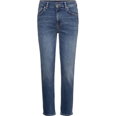 Gant Cropped Slim Stretch Jeans 31 MID BLUE WORN IN 31 Gant Cropped Slim Stretch Jeans 31 MID BLUE WORN IN 31