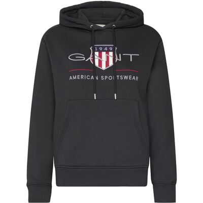 Gant Archive Shield Hoodie M BLACK M Gant Archive Shield Hoodie M BLACK M