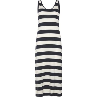 Gant Striped Fluid Midi Jersey Dress S EVENING BLUE S Gant Striped Fluid Midi Jersey Dress S EVENING BLUE S
