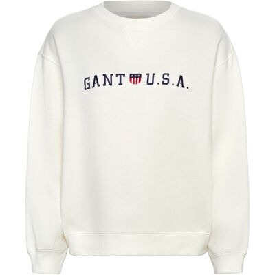 Gant Shield Usa C-Neck Sweat M EGGSHELL M Gant Shield Usa C-Neck Sweat M EGGSHELL M