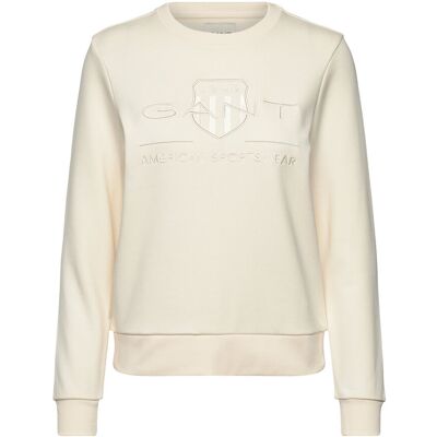 Gant Reg Tonal Shield C-Neck Sweat M LINEN M Gant Reg Tonal Shield C-Neck Sweat M LINEN M