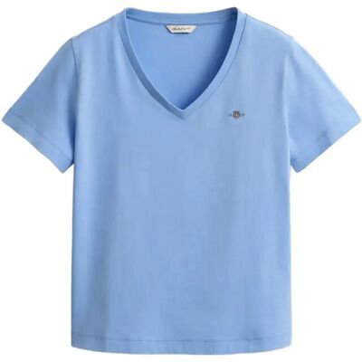 Gant Reg Shield Ss V-Neck T-Shirt XXXL HYDRANGEA BLUE XXXL Gant Reg Shield Ss V-Neck T-Shirt XXXL HYDRANGEA BLUE XXXL