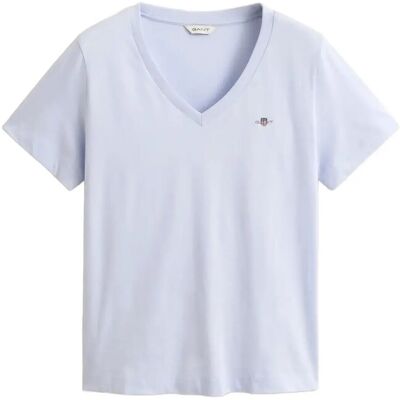 Gant Reg Shield Ss V-Neck T-Shirt S LIGHT BLUE S Gant Reg Shield Ss V-Neck T-Shirt S LIGHT BLUE S