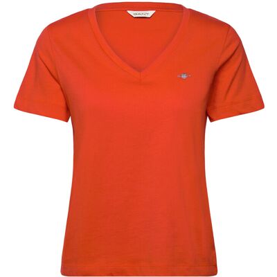 Gant Reg Shield Ss V-Neck T-Shirt M PERFECT RED M Gant Reg Shield Ss V-Neck T-Shirt M PERFECT RED M