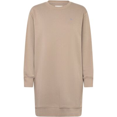 Gant Shield C-Neck Sweat Dress XS TAUPE BEIGE XS Gant Shield C-Neck Sweat Dress XS TAUPE BEIGE XS