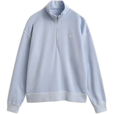 Gant Washed Shield Half Zip Sweat M LIGHT BLUE M Gant Washed Shield Half Zip Sweat M LIGHT BLUE M