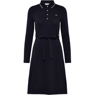 Gant Pique Polo Dress M EVENING BLUE M Gant Pique Polo Dress M EVENING BLUE M