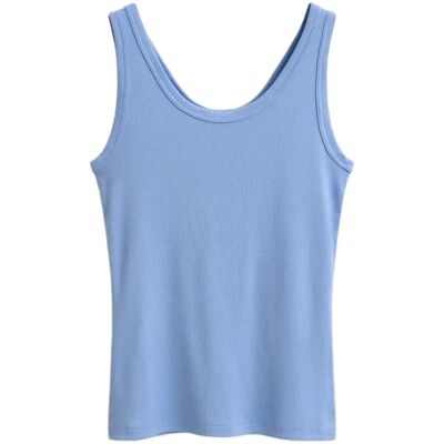 Gant Slim Ribbed Tank Top XXL HYDRANGEA BLUE XXL Gant Slim Ribbed Tank Top XXL HYDRANGEA BLUE XXL