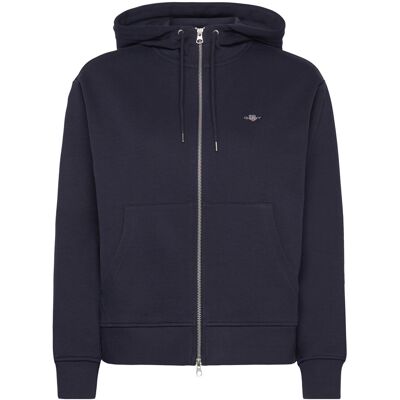 Gant Shield Zip Hoodie XS EVENING BLUE XS Gant Shield Zip Hoodie XS EVENING BLUE XS