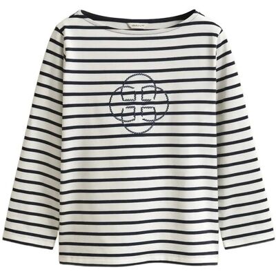 Gant Reg Three-Quarter Sleeve T-Shirt XXL EVENING BLUE XXL Gant Reg Three-Quarter Sleeve T-Shirt XXL EVENING BLUE XXL