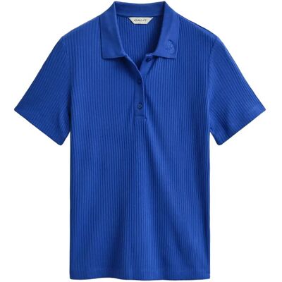 Gant Slim Ribbed Ss Polo M ROYAL BLUE M Gant Slim Ribbed Ss Polo M ROYAL BLUE M
