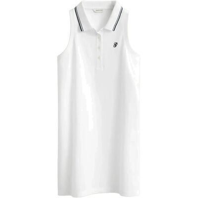 Gant Reg Sleeveless Pique Polo Dress S WHITE S Gant Reg Sleeveless Pique Polo Dress S WHITE S