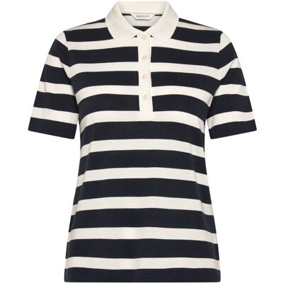 Gant Reg Striped Ss Polo L EVENING BLUE L Gant Reg Striped Ss Polo L EVENING BLUE L