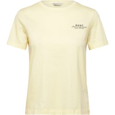 Gant Reg Graphic Print Ss T-Shirt L VANILLA YELLOW L Gant Reg Graphic Print Ss T-Shirt L VANILLA YELLOW L