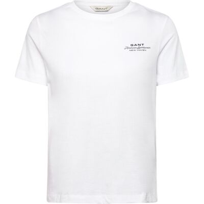 Gant Reg Graphic Print Ss T-Shirt M WHITE M Gant Reg Graphic Print Ss T-Shirt M WHITE M