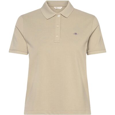 Gant Reg Shield Ss Pique Polo S COUNTRY BEIGE S Gant Reg Shield Ss Pique Polo S COUNTRY BEIGE S