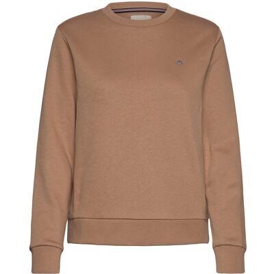 Gant Reg Shield Logo C-Neck M CARAMEL BEIGE M Gant Reg Shield Logo C-Neck M CARAMEL BEIGE M