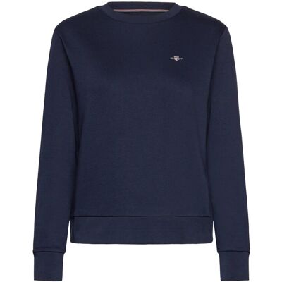 Gant Reg Shield Logo C-Neck M MARINE M Gant Reg Shield Logo C-Neck M MARINE M