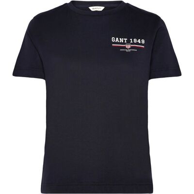 Gant Reg Graphic Ss T-Shirt XXL EVENING BLUE XXL Gant Reg Graphic Ss T-Shirt XXL EVENING BLUE XXL