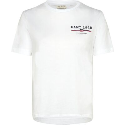 Gant Reg Graphic Ss T-Shirt M WHITE M Gant Reg Graphic Ss T-Shirt M WHITE M