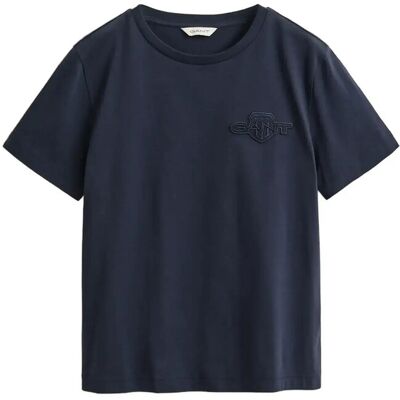 Gant Reg Tonal Shield Ss T-Shirt XXXL EVENING BLUE XXXL Gant Reg Tonal Shield Ss T-Shirt XXXL EVENING BLUE XXXL