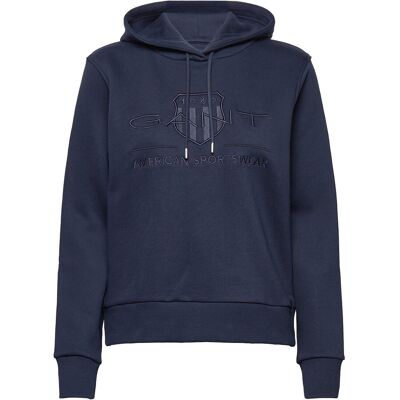 Gant Reg Tonal Shield Hoodie M EVENING BLUE M Gant Reg Tonal Shield Hoodie M EVENING BLUE M