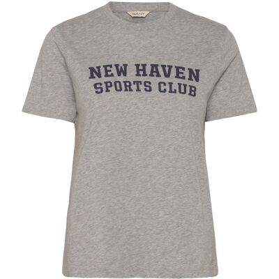 Gant Reg Graphic Ss T-Shirt XS LIGHT GREY MELANGE XS Gant Reg Graphic Ss T-Shirt XS LIGHT GREY MELANGE XS