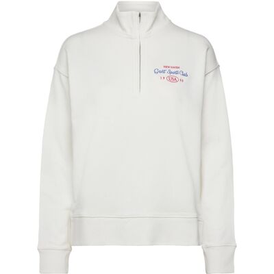 Gant Graphic Half Zip Sweat XS EGGSHELL XS Gant Graphic Half Zip Sweat XS EGGSHELL XS