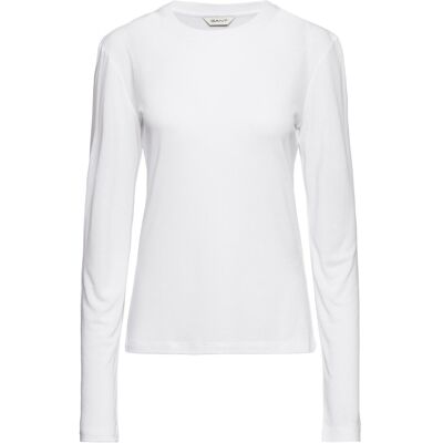 Gant Slim Lightweight Ls T-Shirt M WHITE M Gant Slim Lightweight Ls T-Shirt M WHITE M