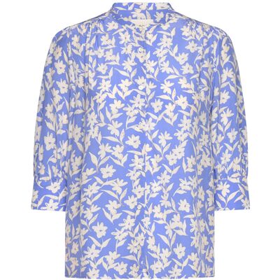 Gant Rel Floral Print Ss Blouse 36 PERFECT BLUE 36 Gant Rel Floral Print Ss Blouse 36 PERFECT BLUE 36