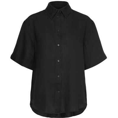 Gant Rel Linen Ss Shirt 40 BLACK 40 Gant Rel Linen Ss Shirt 40 BLACK 40