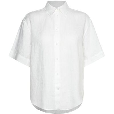 Gant Rel Linen Ss Shirt 42 WHITE 42 Gant Rel Linen Ss Shirt 42 WHITE 42