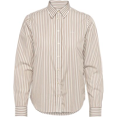 Gant Reg Classic Poplin Striped Shirt 42 TAUPE BEIGE 42 Gant Reg Classic Poplin Striped Shirt 42 TAUPE BEIGE 42