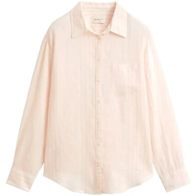 Gant Rel Striped Linen Ls Shirt 40 LILLY PINK 40 Gant Rel Striped Linen Ls Shirt 40 LILLY PINK 40