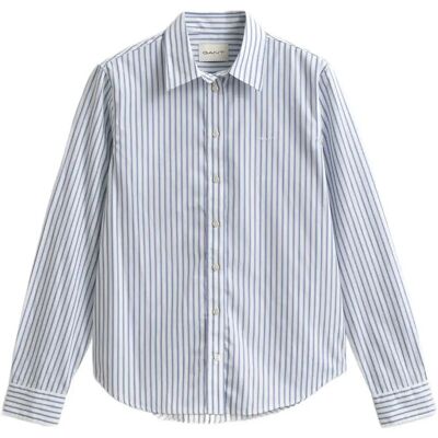 Gant Reg Classic Poplin Striped Shirt 42 EGGSHELL 42 Gant Reg Classic Poplin Striped Shirt 42 EGGSHELL 42