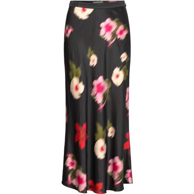 Gant Midi Floral Print A-Line Skirt 42 BLACK 42 Gant Midi Floral Print A-Line Skirt 42 BLACK 42