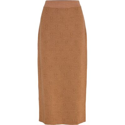 Gant Monogram Knit Skirt S WHISKEY BROWN S Gant Monogram Knit Skirt S WHISKEY BROWN S