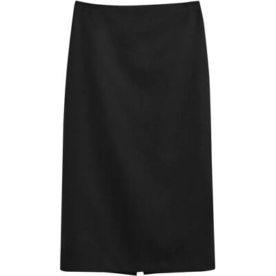 Gant Midi Wool Blend Pencil Skirt 38 BLACK 38 Gant Midi Wool Blend Pencil Skirt 38 BLACK 38