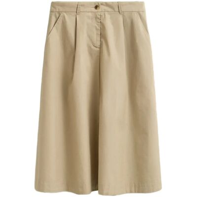 Gant Lightweight Pleated Chino Skirt 38 OAT BEIGE 38 Gant Lightweight Pleated Chino Skirt 38 OAT BEIGE 38