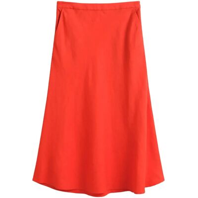 Gant Flared Linen Blend Skirt 38 PERFECT RED 38 Gant Flared Linen Blend Skirt 38 PERFECT RED 38