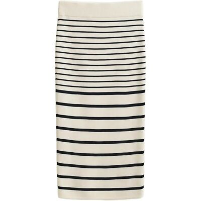 Gant Striped Pencil Knit Skirt S EGGSHELL S Gant Striped Pencil Knit Skirt S EGGSHELL S
