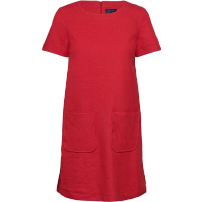 Gant D1. Tp Jersey Pique Dress 34 LAVA RED 34 Gant D1. Tp Jersey Pique Dress 34 LAVA RED 34
