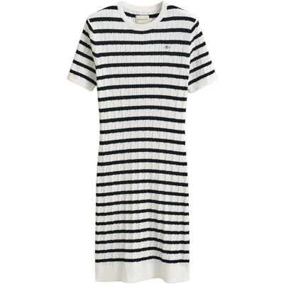 Gant Stretch Cotton Cable Ss Dress L EGGSHELL L Gant Stretch Cotton Cable Ss Dress L EGGSHELL L