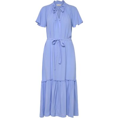 Gant Cap Sleeve Midi Dress 44 HYDRANGEA BLUE 44 Gant Cap Sleeve Midi Dress 44 HYDRANGEA BLUE 44