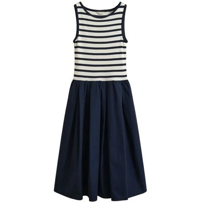 Gant Jersey Woven Combo Dress M EVENING BLUE M Gant Jersey Woven Combo Dress M EVENING BLUE M