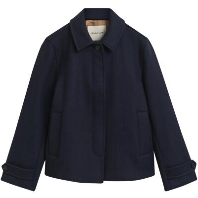 Gant Short Wool Blend Car Coat XL EVENING BLUE XL Gant Short Wool Blend Car Coat XL EVENING BLUE XL